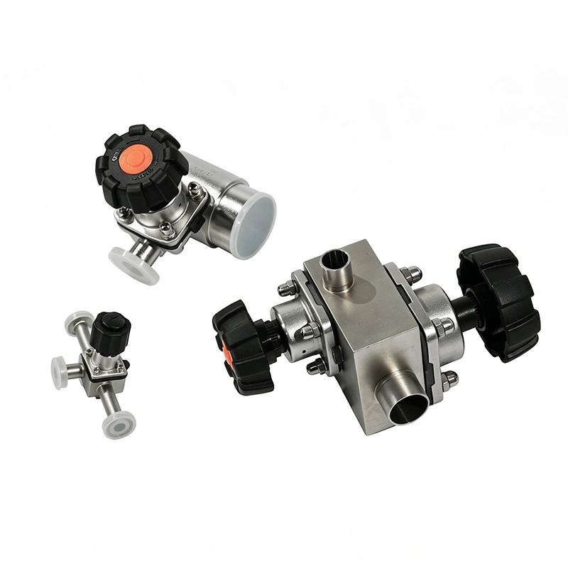 Sanitary 3-Way Diaphragm Valve
