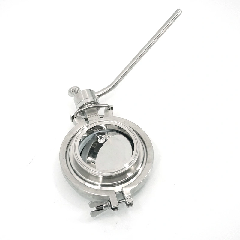 Sanitary Stainless Steel Powder Docking Butterfly Valve
