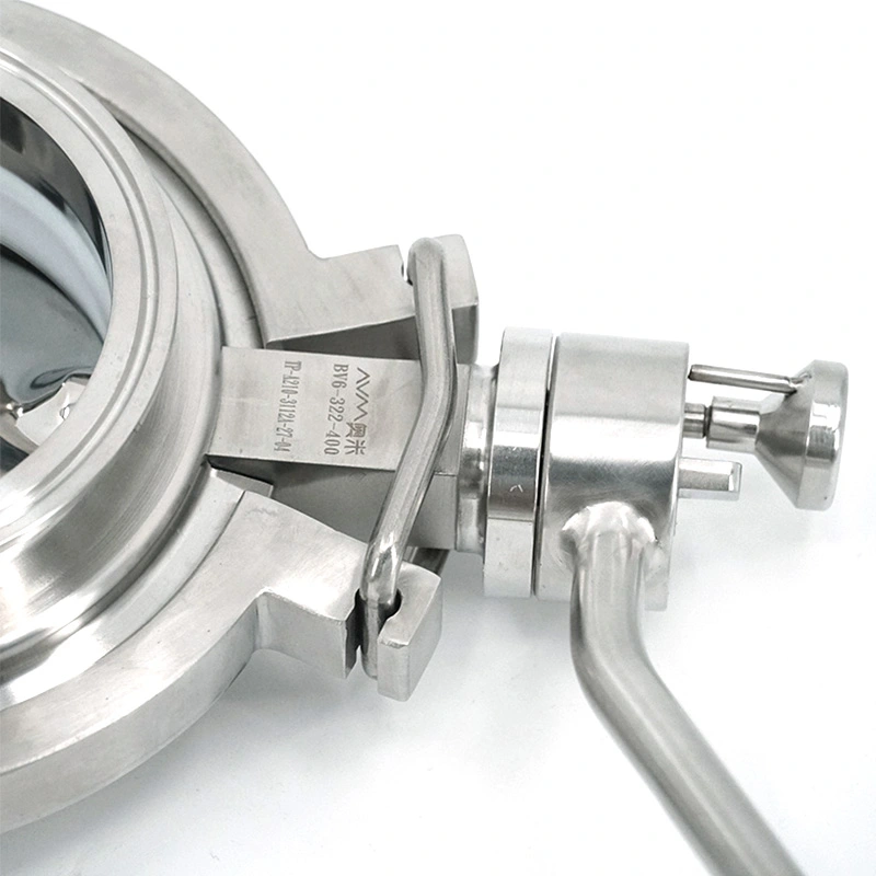Sanitary Stainless Steel Powder Docking Butterfly Valve